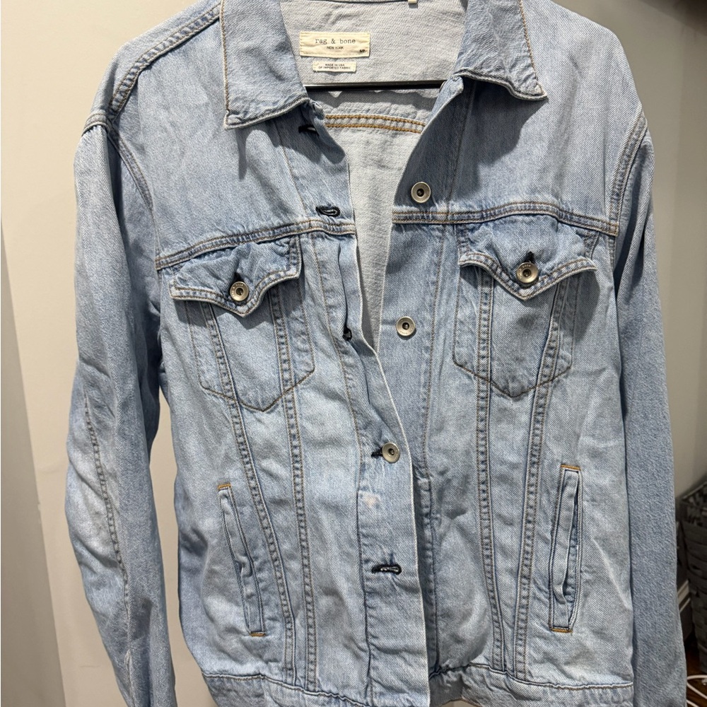 rag & bone Light Blue Jean Jacket